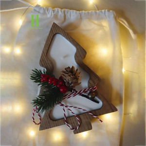 เชิงเทียนไม้สำหรับใส่ในงานแต่งงานของขวัญสำหรับแขกผู้เข้าพักดีไซน์ใหม่เชิงเทียนไม้ทีไลท์ของขวัญของที่ระลึกสำหรับงานเลี้ยงงานแต่งงาน - Product Image 6