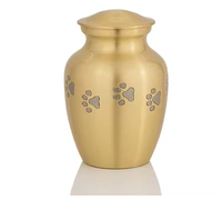 Urne pour animaux de compagnie en laiton artisanal de vente chaude belle urne de crémation pour le pot de cendres à vendre