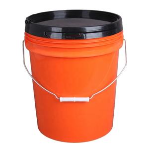 Cubos de plástico de 5 galones con asas de metal, tapas de tira de sellado - Product Image 3