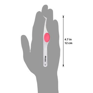 REMEDA-Pinzas de punta en ángulo de alta precisión, 12cm, agarre de cojín, pinzas de joyería con potencia Manual, juego de instrumentos de puntas en ángulo fino - Product Image 6