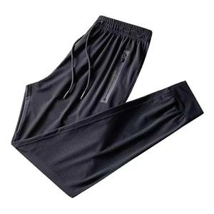 Pantalon de gymnastique d'été respirant en soie de glace pour hommes grande taille 10XL fermeture à la taille élastique sport élasticité pantalon de trou à la maison en grande vente - Product Image 5
