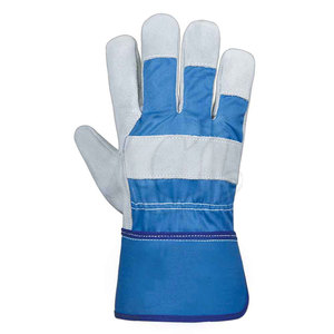 High Quality New Style Leather Double Palm Safety <b>Gloves</b> Outdoor Use Heat Resistant Anti-Slip Durable - Product Image 4