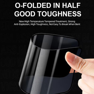 Protecteur d'écran en verre trempé ESD Anti-explosion Anti-huile Full Glue 9H O-Folded Anti-Scratch Finger HD pour iphone Samsung - Product Image 4