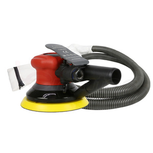 Lematec 5 6 Inch Air Orbital Sander 3/16 Orbit 11000 Rpm Central Vacuum Lever <b>Switch</b> Industrial Use - Product Image 1