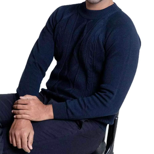 Pulls en tricot pour hommes 100% coton de haute qualité, anti-froissement, respirants - Vêtements d'extérieur pour la saison hivernale - Product Image 3