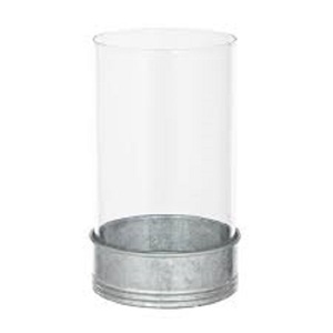 Venta caliente Decoración de la sala de estar Portavelas de metal Hogares de vidrio y jardines Portavelas de vidrio galvanizado - Product Image 1