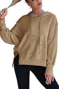 Sudaderas con capucha de lana suave de talla grande para mujer con bolsillos Ajuste acogedor para salidas casuales Jersey Ropa deportiva para invierno y primavera - Product Image 4