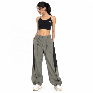 Wide Leg Casual Streetwear Drawstring men's pant Lightweight Breathable Elastic Waist Utility Bottoms Wholesale Supplier USA - Product Image 1