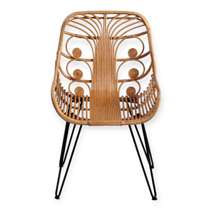 Sillón Ellen Contemporáneo al por Mayor, Muebles de Mimbre de Ratán para Sala de Estar, Apartamento, Comedor, Hotel, Ocio al Aire Libre - Product Image 1