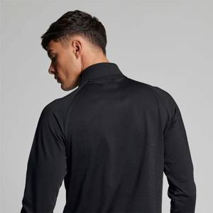 Pull-over à fermeture éclair en coton 1/4 pour hommes Chemise de golf légère évacuant l'humidité, élégante et confortable pour jouer Logo personnalisé ODM - Product Image 3