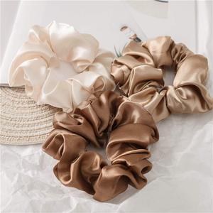 Soft Custom Logo Elasticated 100% Silk <b>Hair</b> Ties <b>Hair</b> Accessories for Women OEM <b>Scrunchy</b> <b>Hair</b> Tie Made in Vietnam - Product Image 6