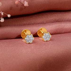 Boucles d'oreilles en diamant de laboratoire en or Radiant Bijoux de luxe pour femme - Product Image 5