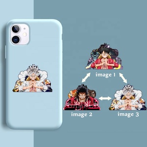 Autocollants de téléphone lentilles 3D, mélange de 55designs, vente en gros, autocollants de petits mouvements Anime, décalcomanies imperméables pour téléphone, ordinateur portable, ordinateur portable, tasse