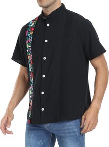 Chemise hawaïenne en soie à manches courtes pour hommes, chemise hawaïenne, décontracté, rayonne d'été, mode 2025 - Product Image 6