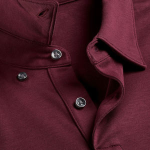 Jersey Inteligente de Manga Larga al por Mayor, con Logotipo Frontal Sólido Personalizado, 100% Algodón, Secado Rápido, Informal Elegante, Transpirable para Exteriores - Product Image 2