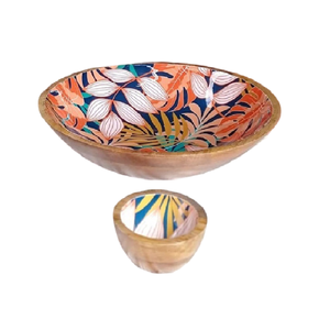 Tazón para servir de bambú hilado Natural con estampado de nuevo diseño, artesanía personalizada para servir alimentos, ensaladas y frutas de Vietnam - Product Image 6