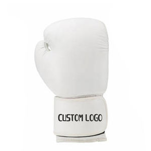 Gants d'entraînement MMA et de boxe en cuir respirant et imperméable avec logo personnalisé, 8oz-16oz, fermeture à lacets, évacuation de l'humidité - Product Image 2