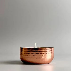 Bowl Shaped <b>Copper</b> Candle Tins <b>Cup</b> Candle Containers Best Quality Custom Candle Jars Handmade From India - Product Image 1