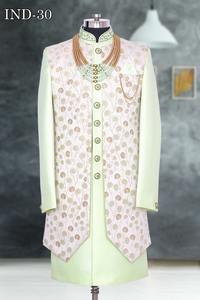 Designer brodé indien Sherwani marié mariage Sherwanis hommes Sherwani design personnalisé au meilleur prix de gros - Product Image 3