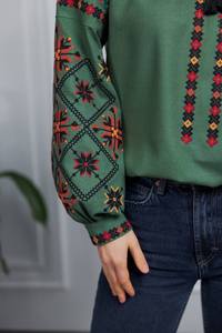 2025 Venta caliente ucraniano bordado Top y blusa borlas Mujer elegante fiesta desgaste Tops para adultos cuello en V manga de globo - Product Image 3