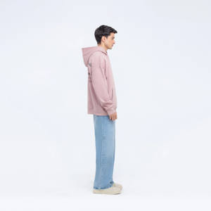 เสื้อมีฮู้ดพิมพ์ลายสกรีน2025ใหม่สำหรับผู้ชายเสื้อแบบสวมหัวสะพายไหล่มีฮู้ดทรงโอเวอร์ไซส์ออกแบบโลโก้ได้ตามต้องการ - Product Image 4