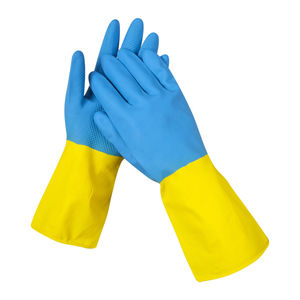 Gants en caoutchouc personnalisés de 33cm de long résistants aux produits chimiques pour la blanchisserie industrielle la cuisine le ménage le lavage - Product Image 2