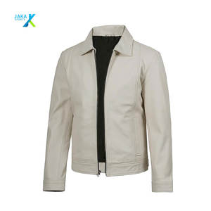 Chaqueta de invierno de piel de cordero auténtica para hombre, abrigo de oveja suave de moda Vintage clásico, bombardero informal con estilo de calidad superior - Product Image 1