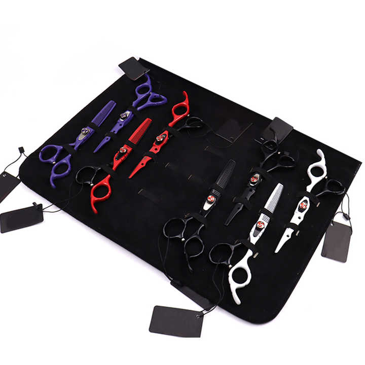 TOP Professional Custom Made Barber Scissor Set Stylish Color Finish with Sharp Ceramic Handle Best Hair Cutting Scissors