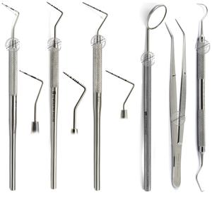 Williams Kit gigi higienis pelajar, <span class=keywords><strong>CPITN</strong></span> blazer saku segi empat Stainless Steel penjepit cermin mulut Manual 6 buah - Product Image 1