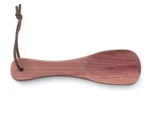 Zapatero de madera y cuero ox y búhos, acero inoxidable, regalos de boda para invitados de tradnary - Product Image 2