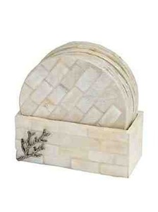 Handcrafted Walnut Wood Resin Coaster Set Rustic Reclaimed Drink Mats for Coffee <b>Table</b> Dining <b>Bar</b> Office Decor walnut, coasters - Product Image 3