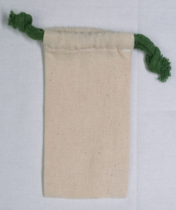 Pochette élégante en coton biologique 100% avec cordon de serrage Sac de rangement confortable pour emballage de bijoux cadeau doux recyclé et écologique - Product Image 2