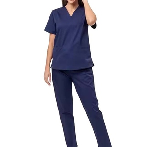 Conjunto de Uniforme Médico de Enfermería de Moda, Color Sólido, Ligero, Transpirable y de Secado Rápido, del Mejor Proveedor - Product Image 1