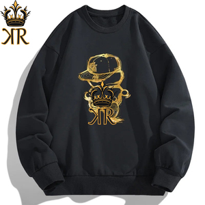 Hombres más tamaño sudadera manga larga Otoño Invierno sudaderas con capucha camiseta tamaño grande 6XL 7XL negro gris hombres ropa - Product Image 3