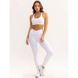 Nouveau neige gris marne activer croix sur Scrunch Leggings profilé taille haute nouveau Active Wear mode Gym Leggings pour les femmes - Product Image 3