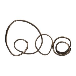 La sculpture élégante de concepteur d'objet de table en métal vintage ajoute un flair artistique intemporel au salon ou au bureau - Product Image 1