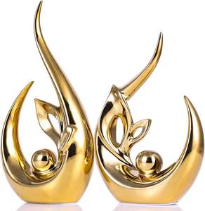 Sculpture abstraite en acier inoxydable faite à la main, sculpture moderne polie miroir pour l'extérieur - Product Image 5