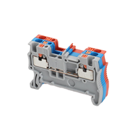 Bloc de bornes de terre industriel pour rail DIN automobile 26-14 AWG RPT1.5-PE 0.14-1.5mm Connecteur de terre à enfoncement pour panneau de commande