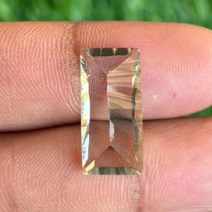 Directo del fabricante de la India, amatista verde Natural, corte cóncavo, forma de Baguette, piedras preciosas sueltas pulidas calibradas para joyería - Product Image 3