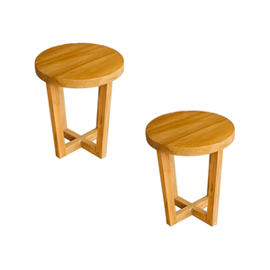 Table d'appoint en teck massif, écologique, minimaliste, table d'appoint en bois naturel pour salon, hôtel, maison, meubles - Product Image 4