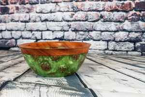 Nouveau design, bol de service écologique en bois/résine, vaisselle moderne pour les fêtes, directement du fabricant - Product Image 3