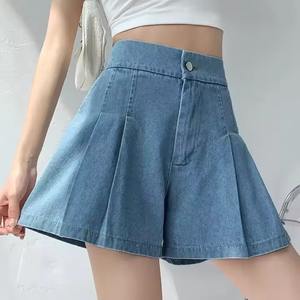 Shorts de Mezclilla Personalizados para Mujer, Atuendo de Invierno y Verano, Faldas 100% Algodón, Transpirables, Shorts de Mezclilla Personalizados - Product Image 1