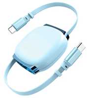 Câble USB C magnétique rétractable à charge rapide 3ft 240W 3A avec logo personnalisé pour téléphone portable et ordinateur