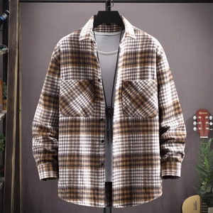 FIL TEINT Nouveau Design Hommes Chemises À Manches Longues Surdimensionné Chemise Multicolore Col Boutonné Slim Fit Flanelle Chemises - Product Image 5