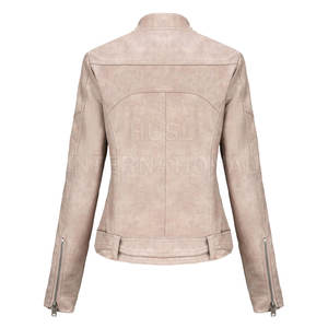 Precio de Mayoreo Directo, Chaquetas de Cuero Genuino para Mujer, Hechas a Medida, Transpirables, Impermeables, Ecológicas, Moda Urbana de Invierno - Product Image 3