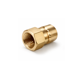 Raccord rapide en laiton 3/4\", filetage femelle Rc3/4\"-14 (BSPT), bouchon de collecteur / de conduite. JTSP-34PF - Product Image 1