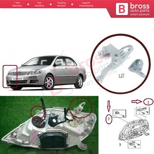 Support de fixation de phare BHL535, kit de réparation avec languettes, côté droit, pour Corolla MK9 E120 E130 Fielder Allex Runx 2000-2006 811451E71 - Product Image 5