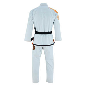 Jiu Jitsu brasileño de color blanco con nuestro ligero Kimono Gi Set Uniforme unisex para niños y adultos Comodidad excepcional - Product Image 3