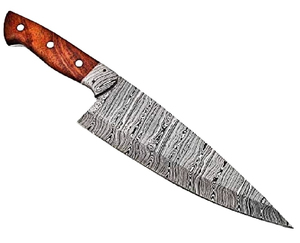 Acero artesanal hecho a mano Damasco acero Chef cuchillo japonés hecho a mano acero al carbono mejor Chef cuchillo para Chef mango de madera - Product Image 6