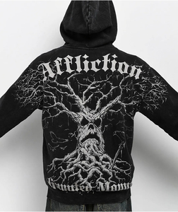 Sudadera con Capucha Harold Black de Haunted Mound, Sudadera Gótica, Nueva Sudadera con Capucha para Gimnasio, Ropa Deportiva para Hombre, Talla Estadounidense - Product Image 3